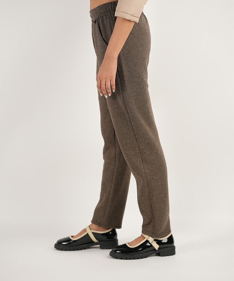 Houndstooth Comfort Wear Brown