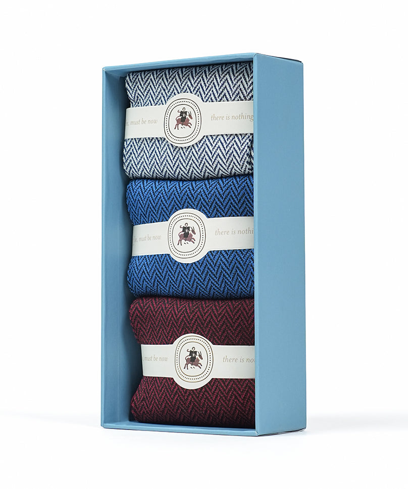 Herringbone Box of 3 Tres