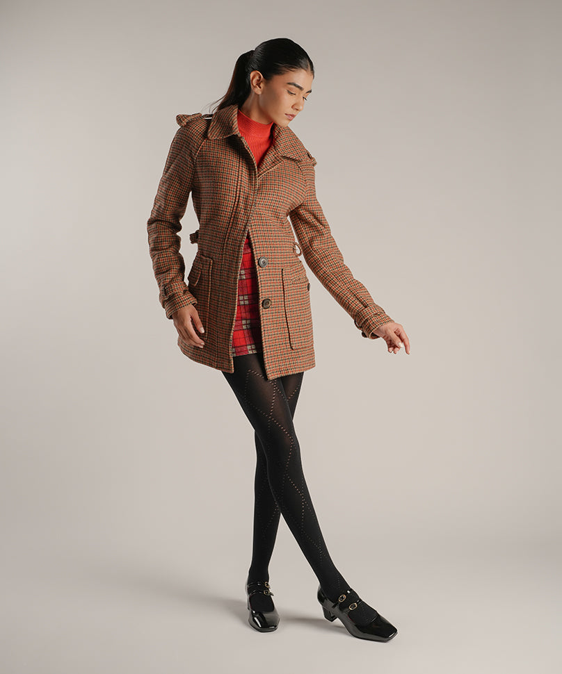 Criss Cross Opaque Stockings