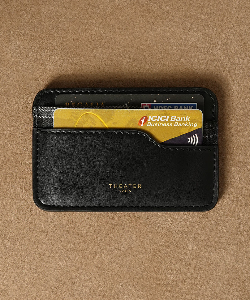 1705 Men's Card Holder Black