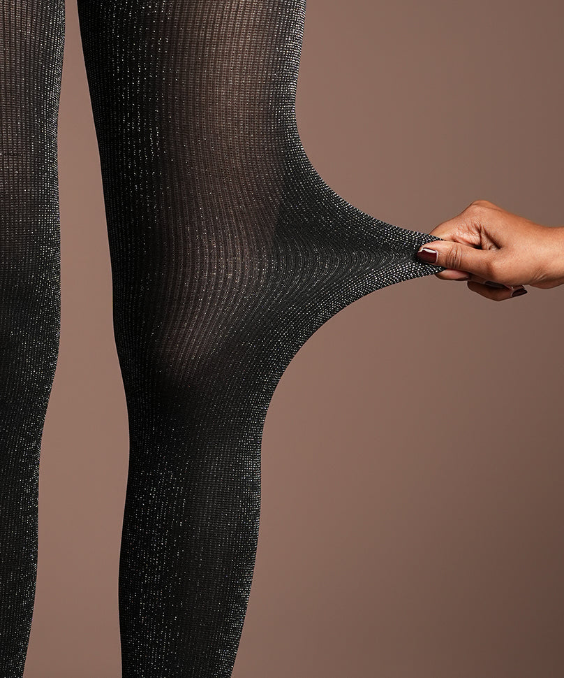 Black Shimmery Stockings