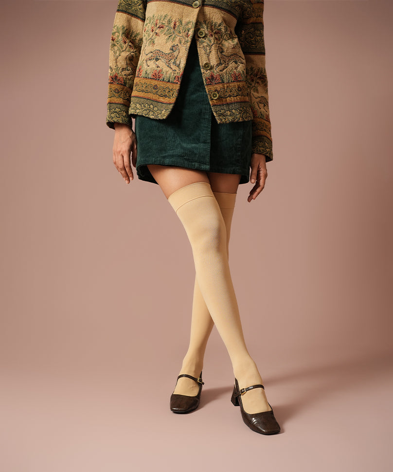 Dune Thigh High Stockings