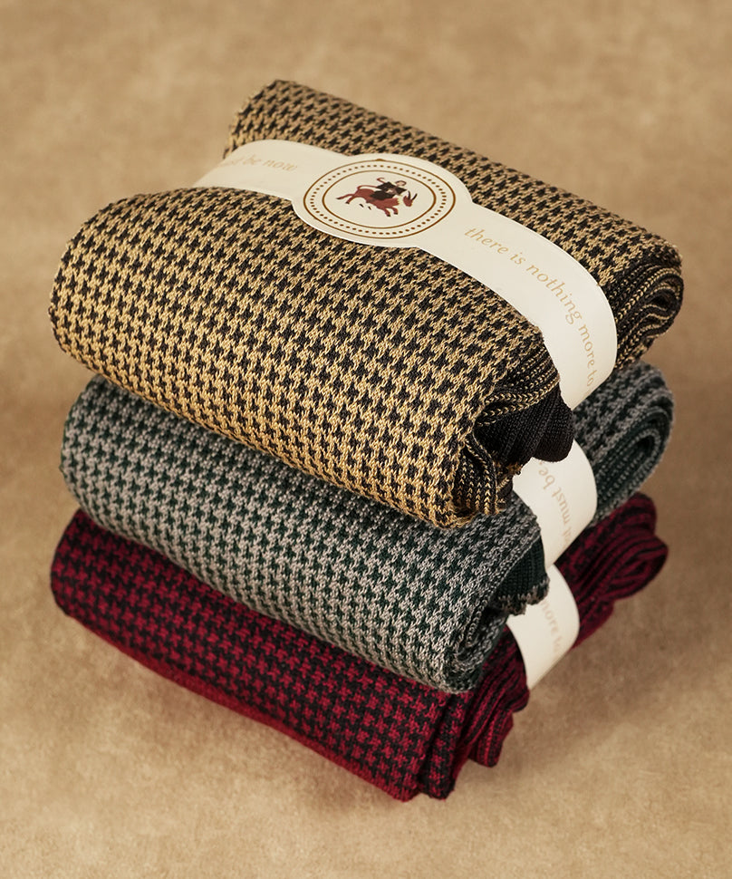 Houndstooth Box of 3- Uno