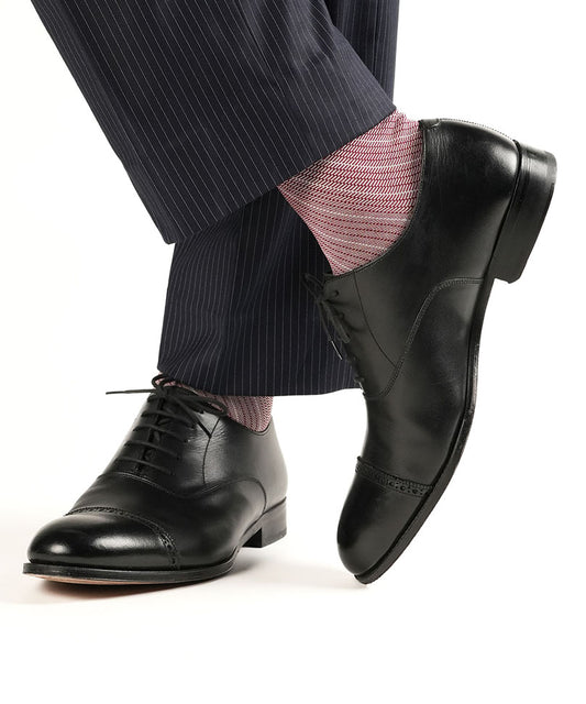 Maroon Barber Stripes