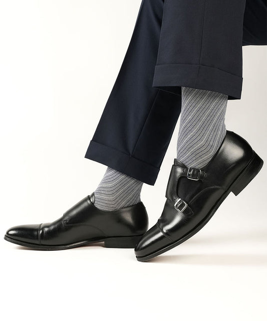 Navy Blue Barber Stripes