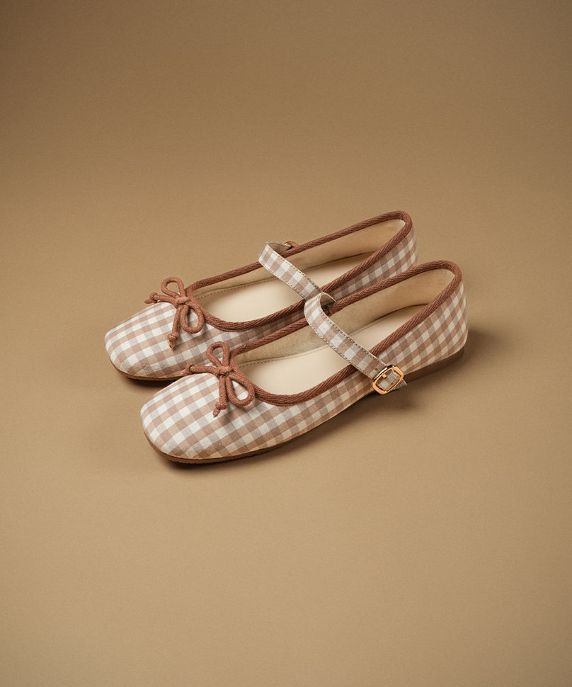 Dorothy Check Beige