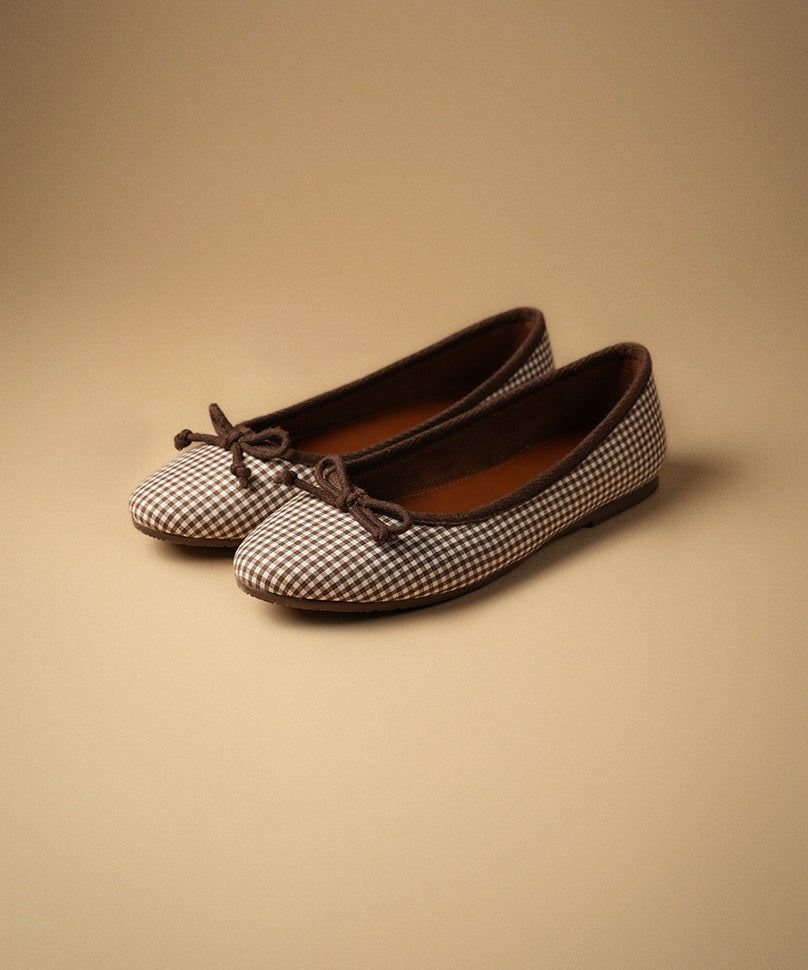 Swans Gingham Brown