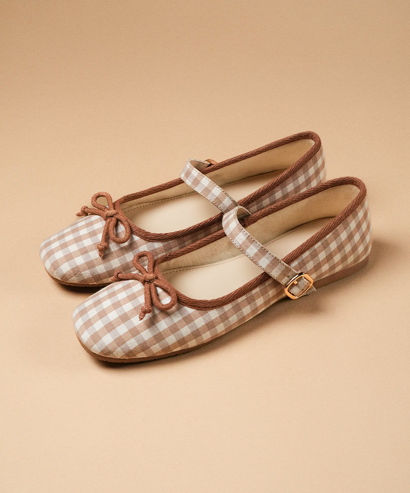 Dorothy Gingham Beige