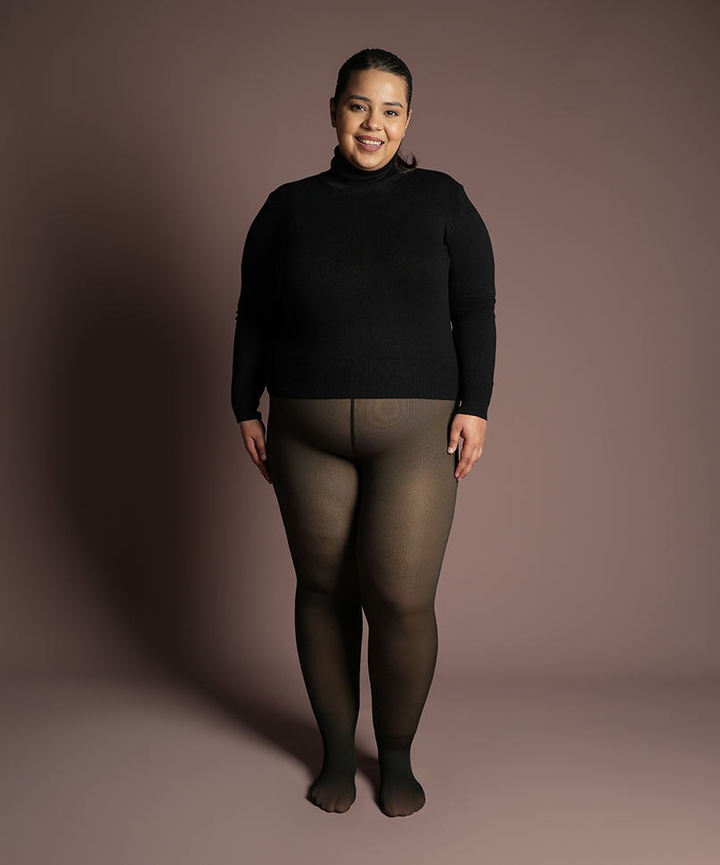 Sheer Fur Stockings Plus