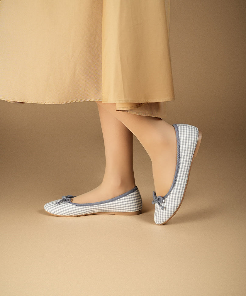 Swans Gingham Lilac