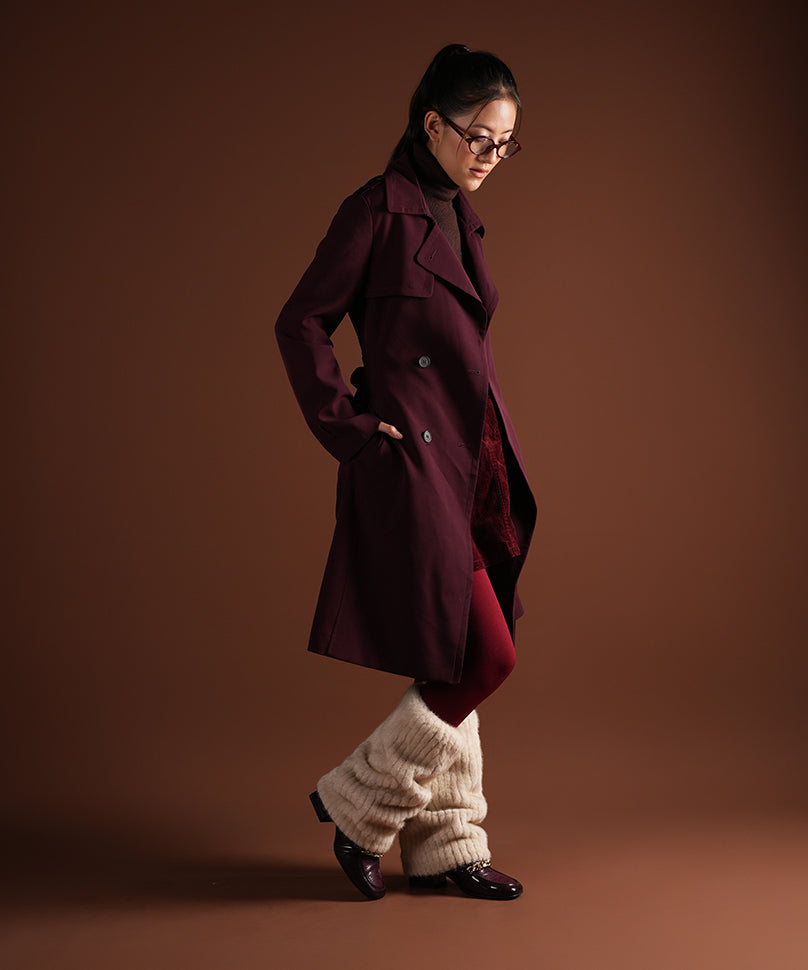 Ribbed Fur Leg Warmer - Cream