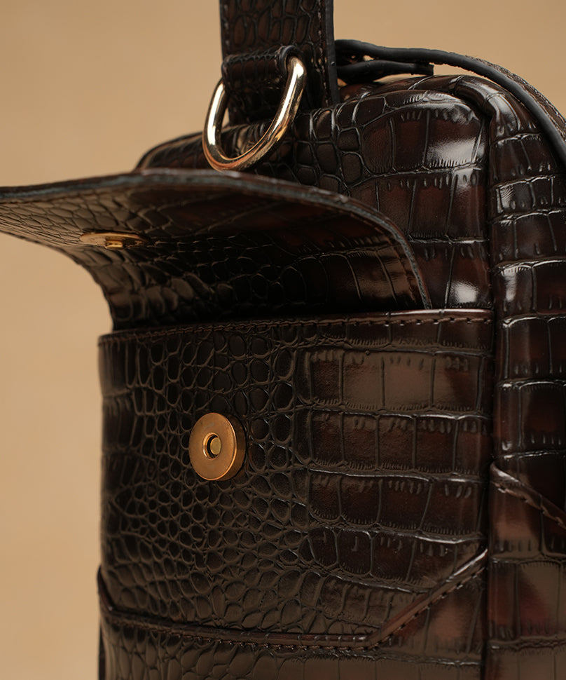 Bonbon Croco - Brown