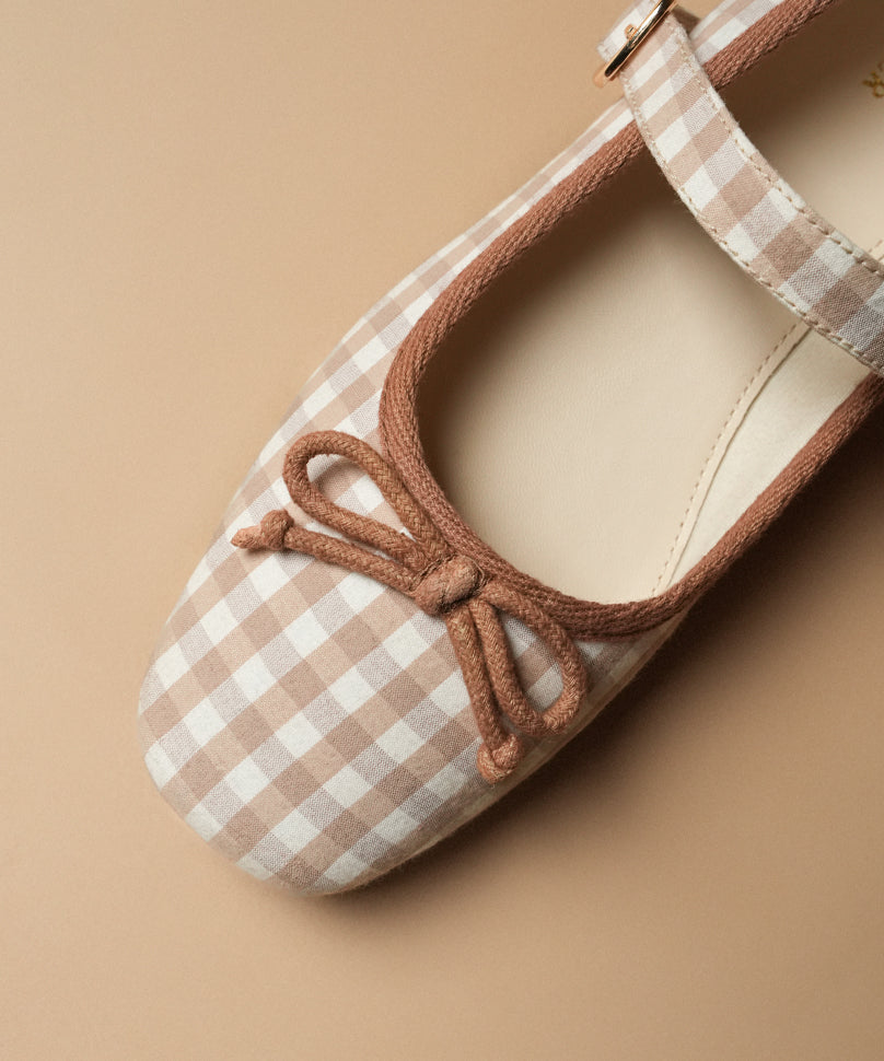 Dorothy Gingham Beige