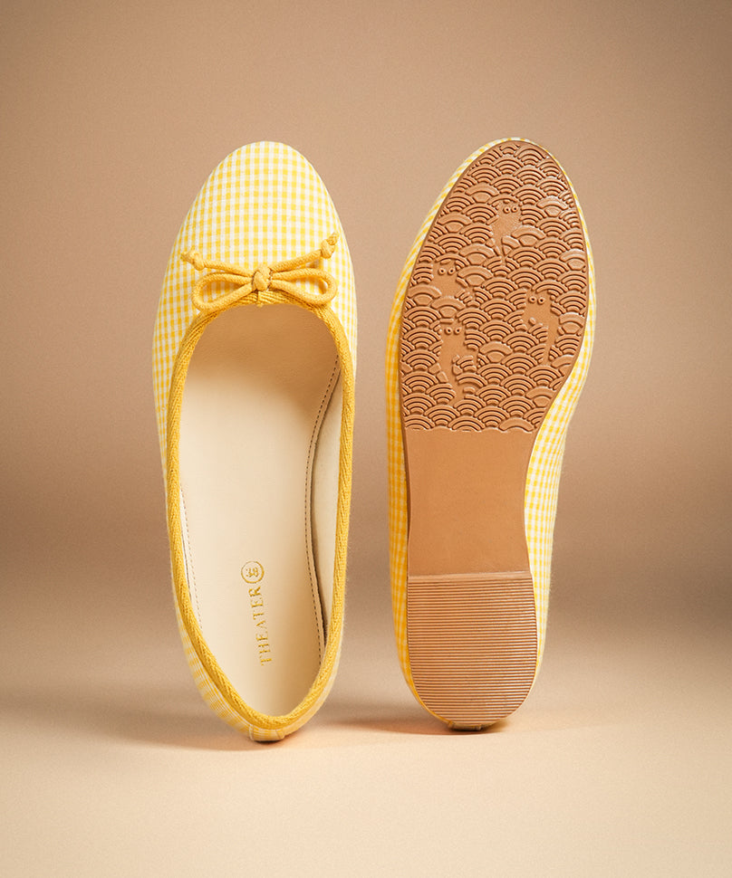 Swans Gingham Yellow