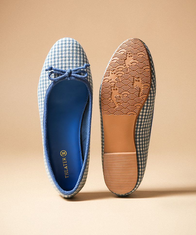 Swans Gingham Blue