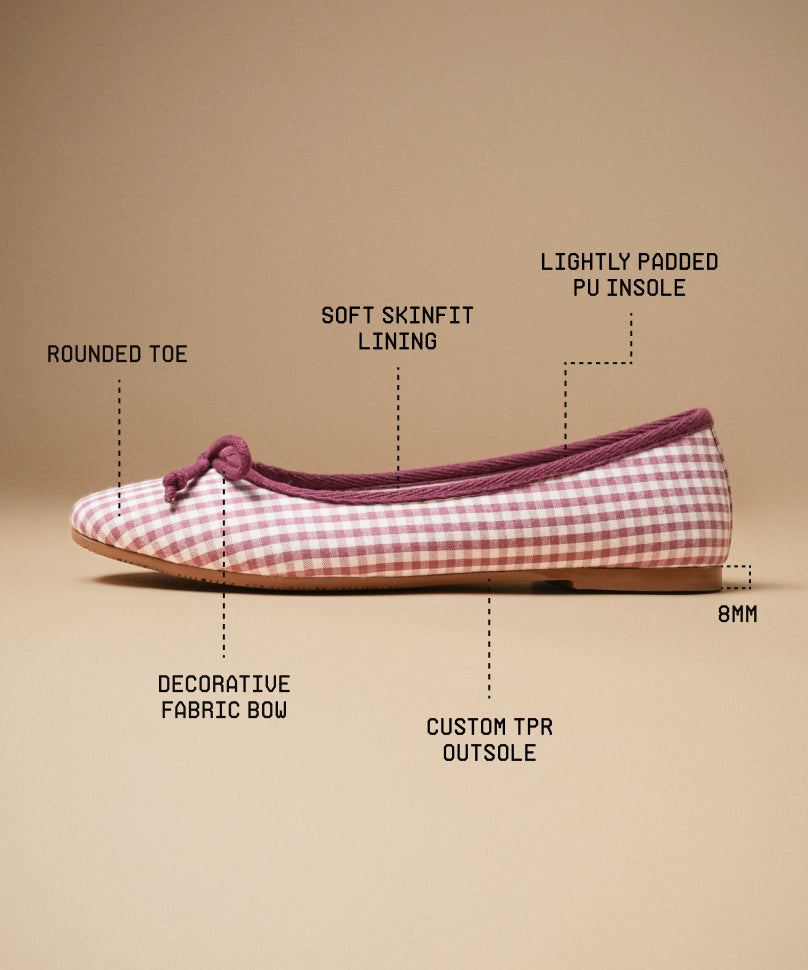 Swans Gingham Pink