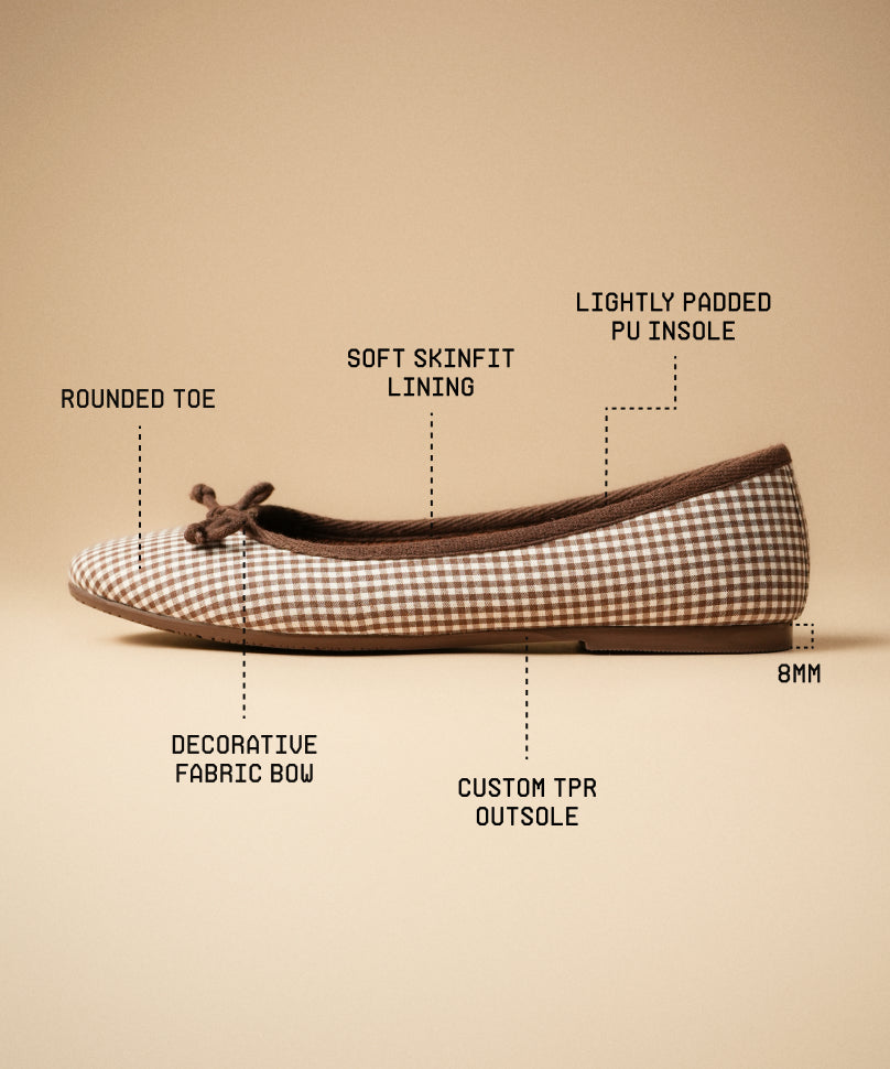 Swans Gingham Brown