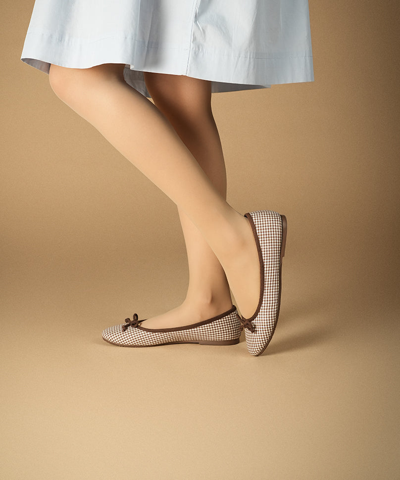 Swans Gingham Brown