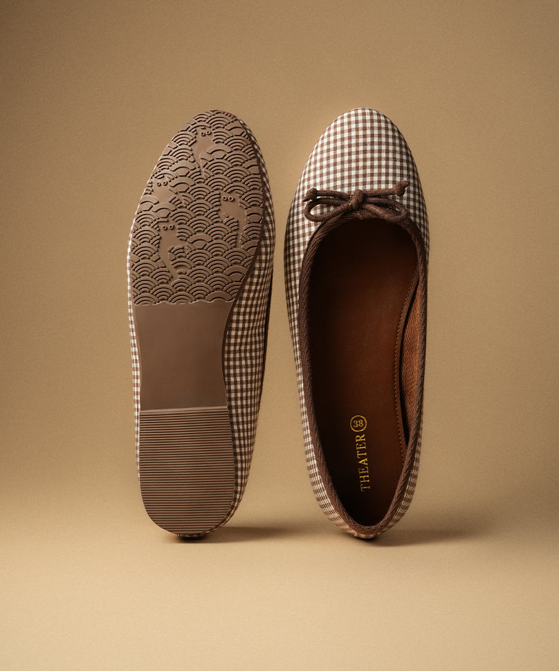 Swans Gingham Brown