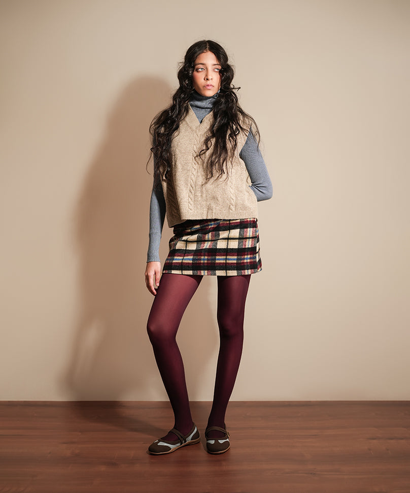 Premium Sheer Effect Opaque - Burgundy
