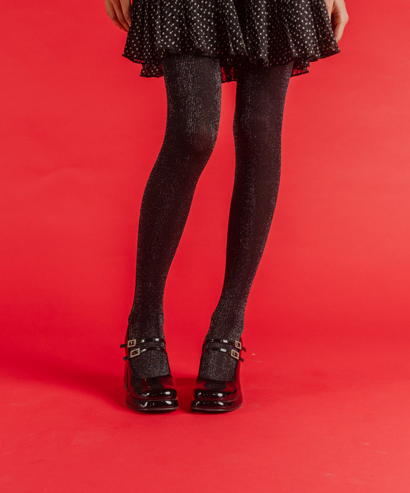 Black Shimmery Stockings