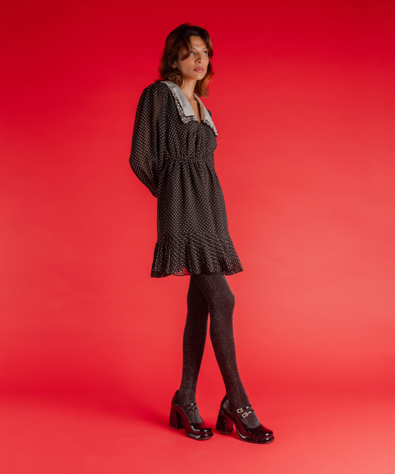 Black Shimmery Stockings