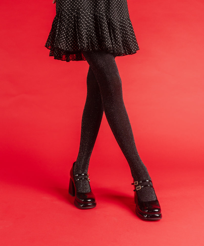 Black Shimmery Stockings