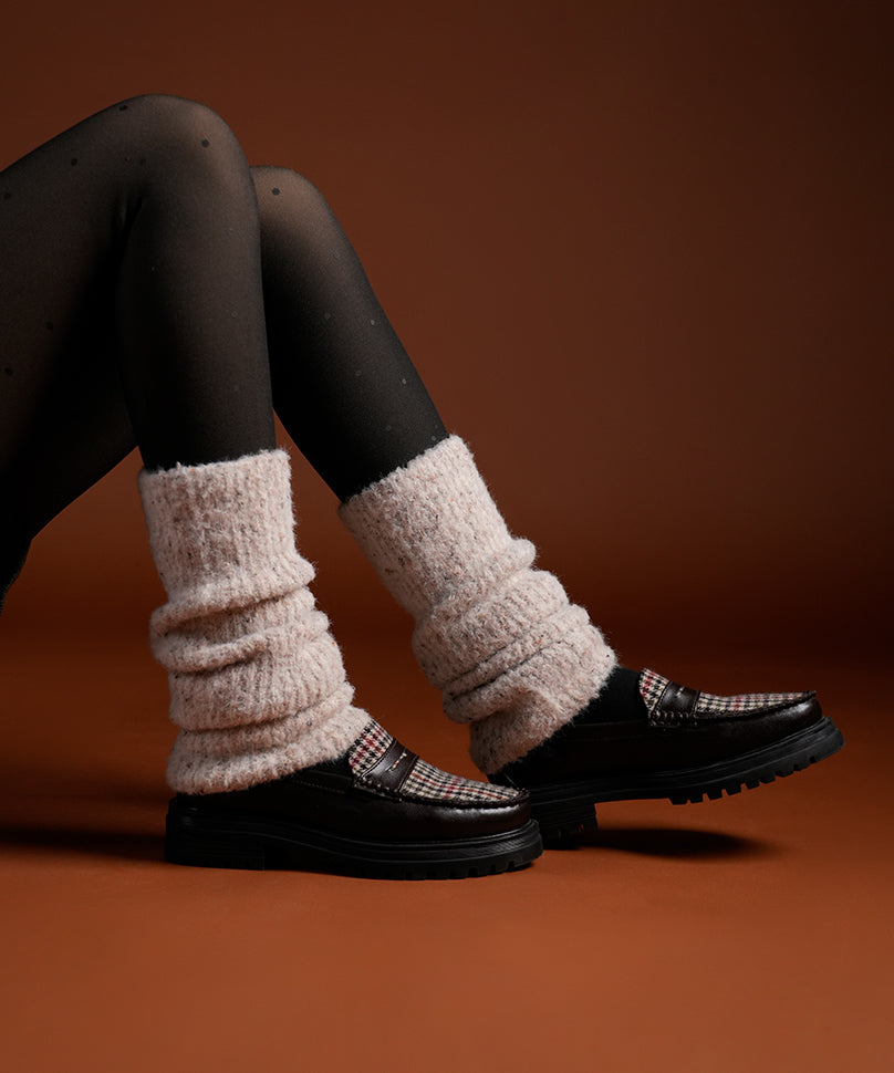 Mink Fur Leg Warmer - White