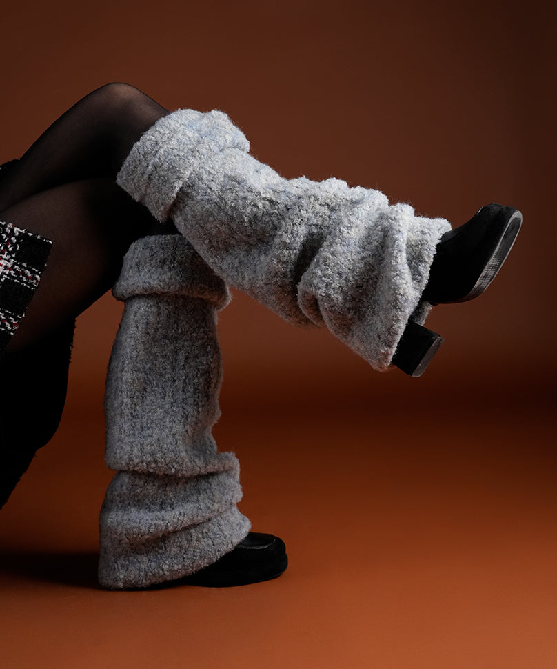 Plush Leg Warmer - Blue