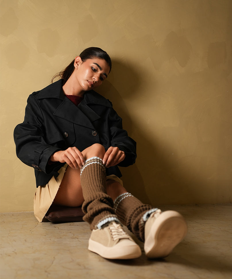 Cricket Leg Warmer - Dark Brown