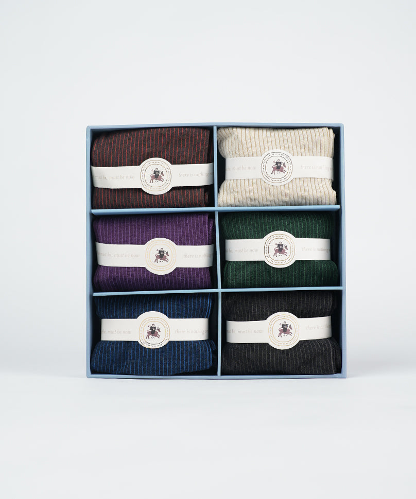 Pinstripe Box of 6 Uno