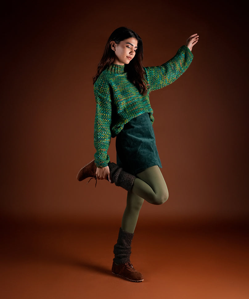 Mink Fur Leg Warmer - Brown