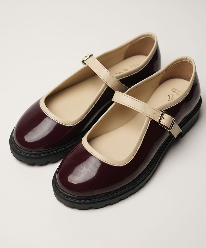 Sensei Pro Burgundy | Mary Jane Flats by Theater – Theater.xyz