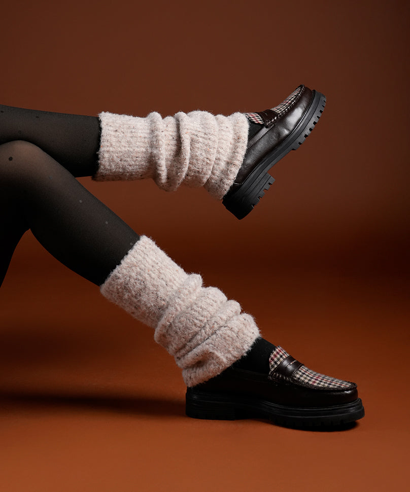 Mink Fur Leg Warmer - White