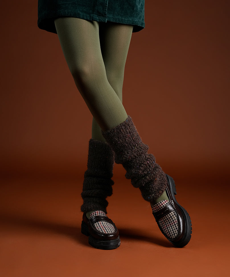 Mink Fur Leg Warmer - Brown