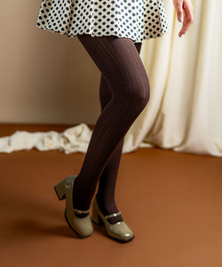 Brown Cableknit Stockings