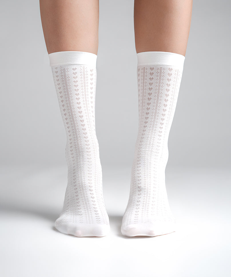 Pearl Mist Socks - White