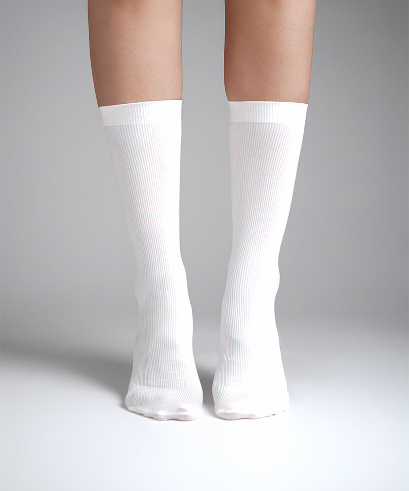 Ribbed - White
