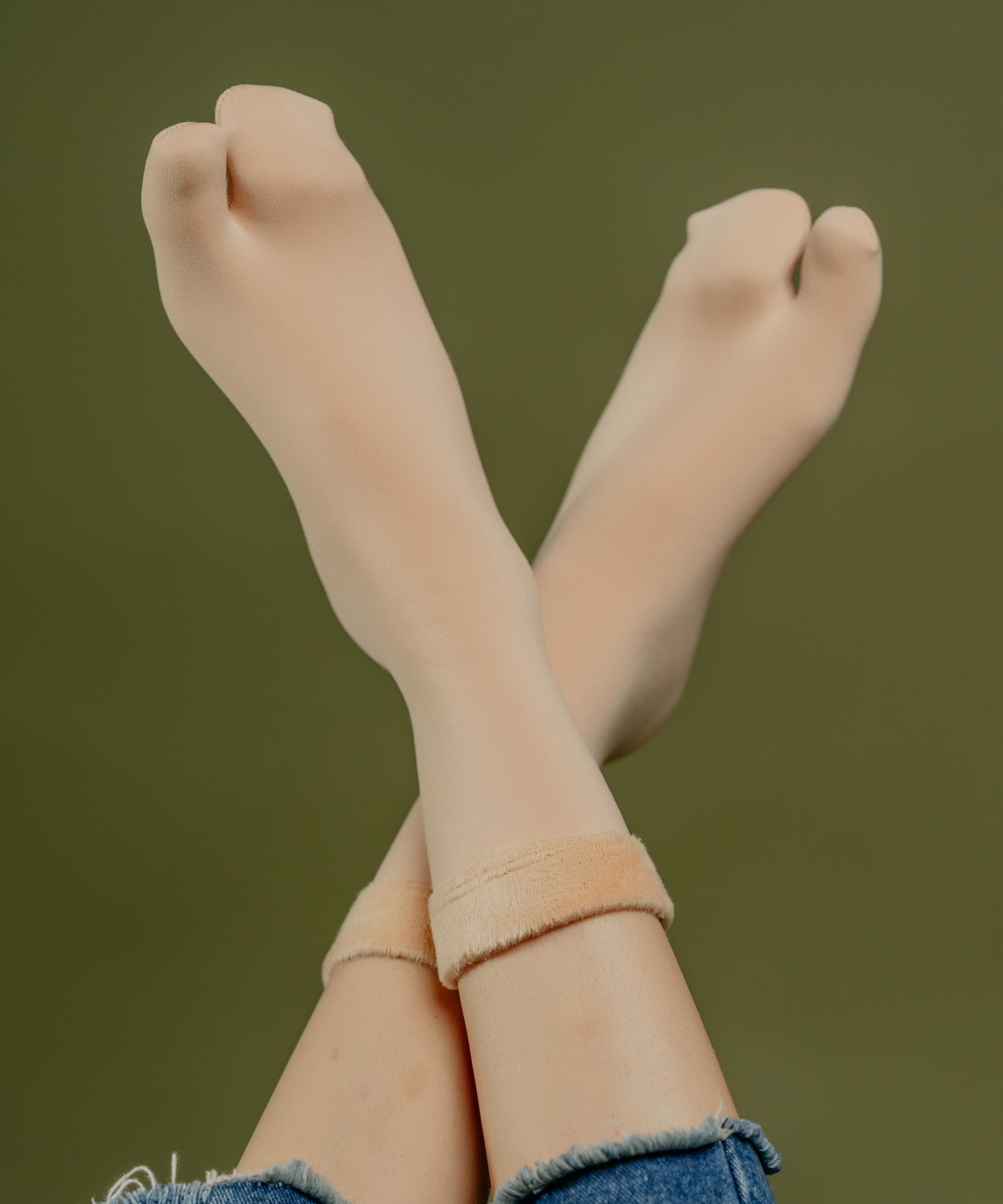 Haystack Toe Fur Socks