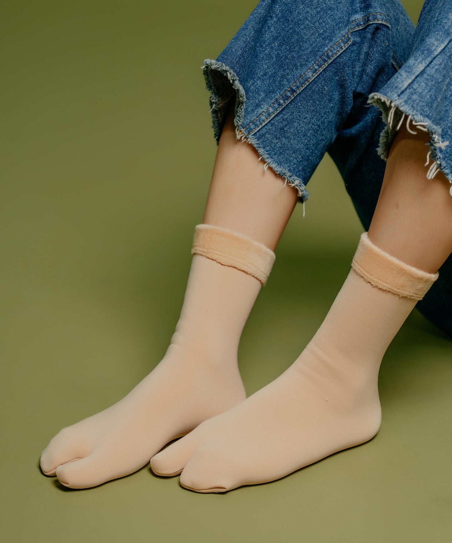 Haystack Toe Fur Socks