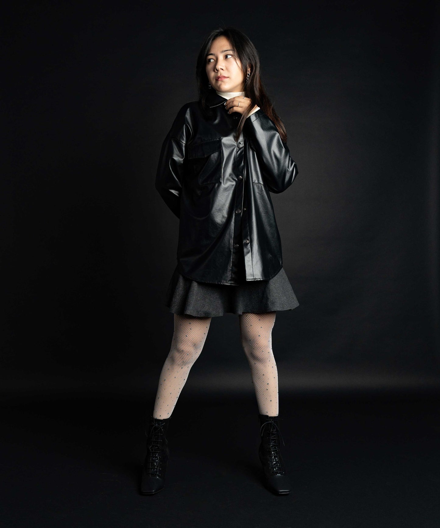 White Rhinestone Stockings