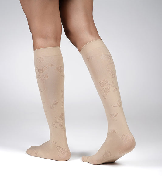 Fleur Socks - Beige