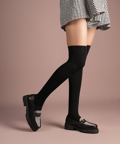 Charcoal Thigh High Stockings