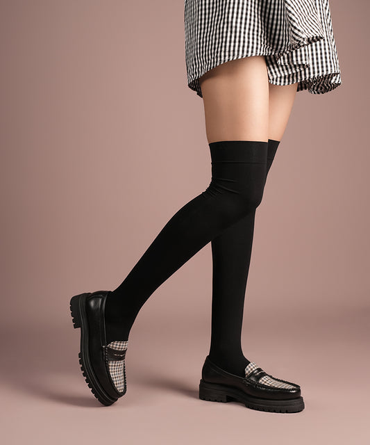 Charcoal Thigh High Stockings