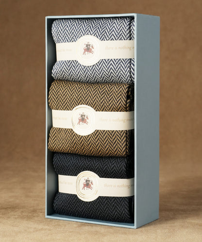 Herringbone box of 3 Ocho