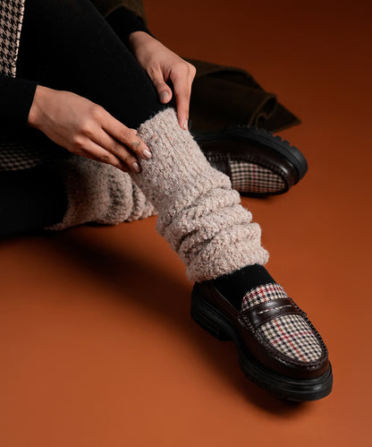 Mink Fur Leg Warmer - Beige