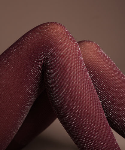 Maroon Shimmery Stockings