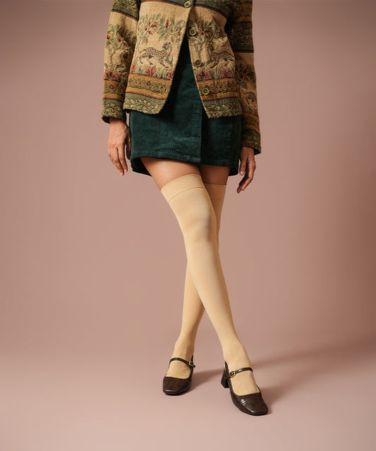 Dune Thigh High Stockings