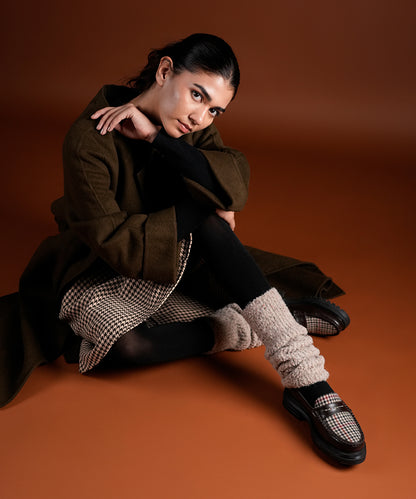 Mink Fur Leg Warmer - Beige