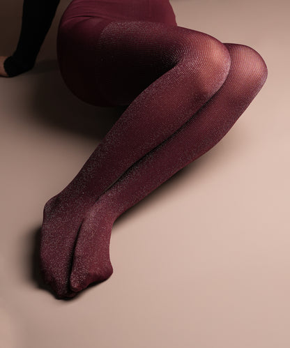 Maroon Shimmery Stockings
